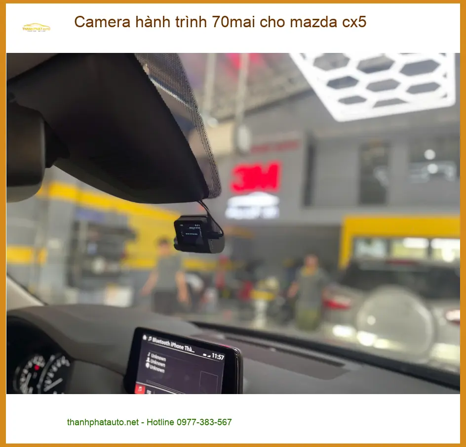 Anh Bảo lắp camera hành trình 70mai cho Mazda CX5 tại Bình Chánh ảnh thực tế 5
