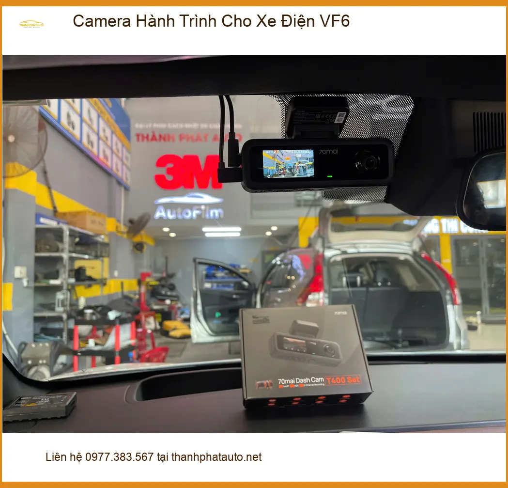Cô Tư lắp Camera Hành Trình Cho Xe Điện VF6 Quận 9 để ghi lại hành trình an toàn ảnh thực tế 3