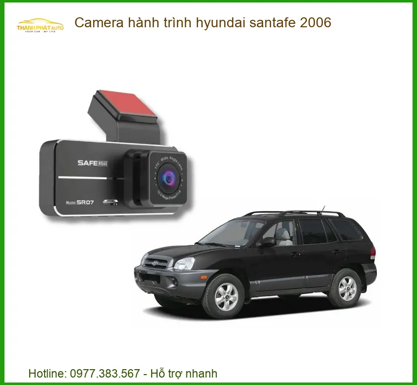 Camera hành trình Hyundai Santafe 2006 - Địa Chỉ Lắp Đặt Uy Tín TPHCM