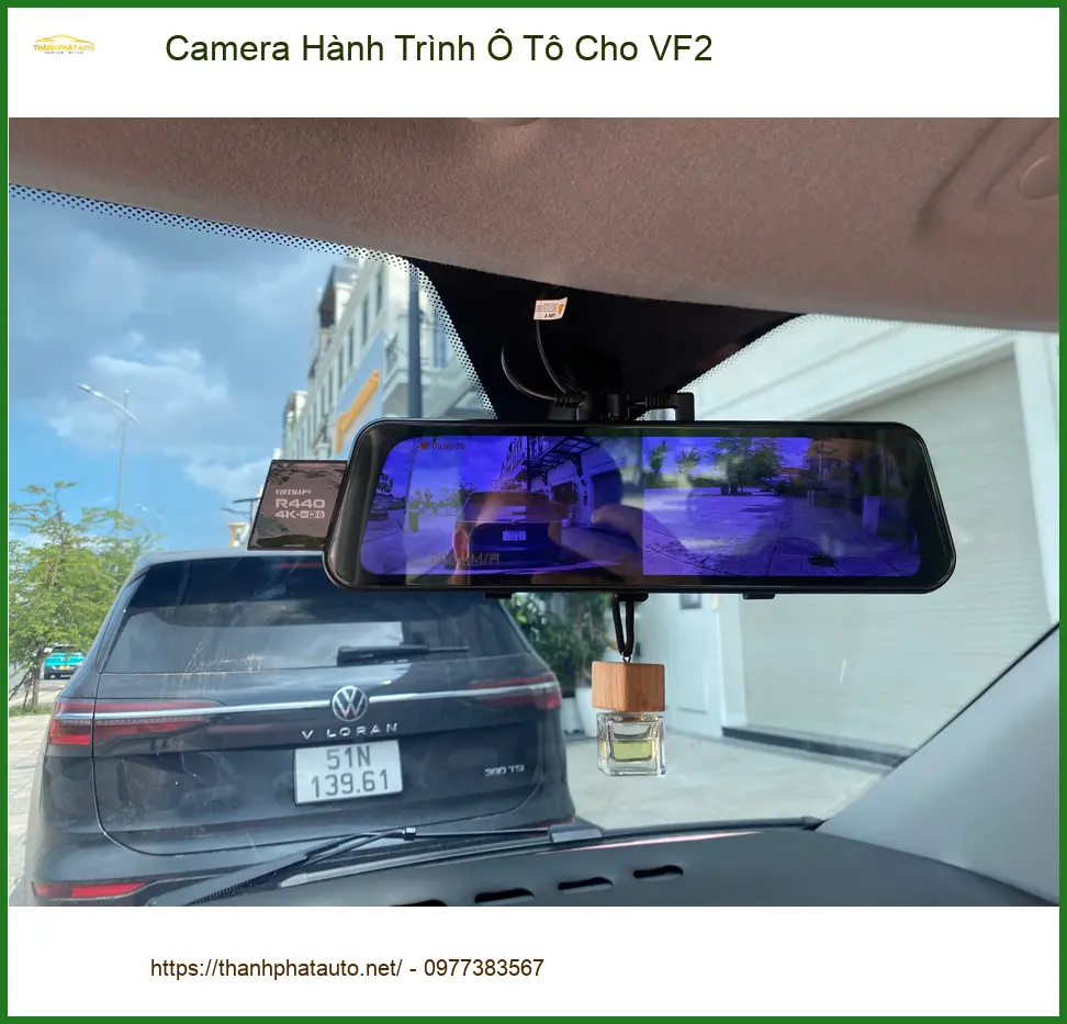 Chị Thuỳ lắp Camera Hành Trình Ô Tô cho VF2 Quận 9 để ghi lại hành trình rõ nét ảnh thực tế 5