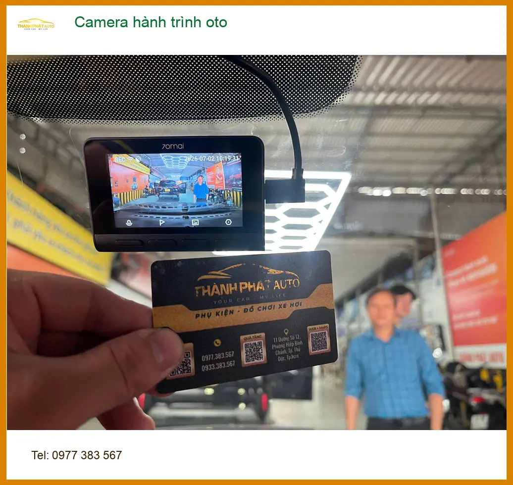 Anh Duy lắp camera hành trình ô tô cho Kia Seltos tại Gò Vấp để ghi lại chuyến đi xa