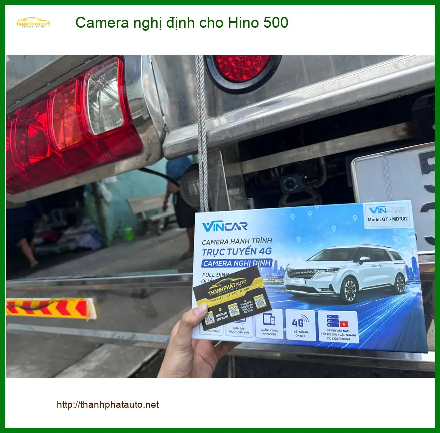 Anh Đạt lắp camera nghị định cho xe tải Hino 500 tại Quận 12 để tuân thủ quy định ảnh thực tế 4