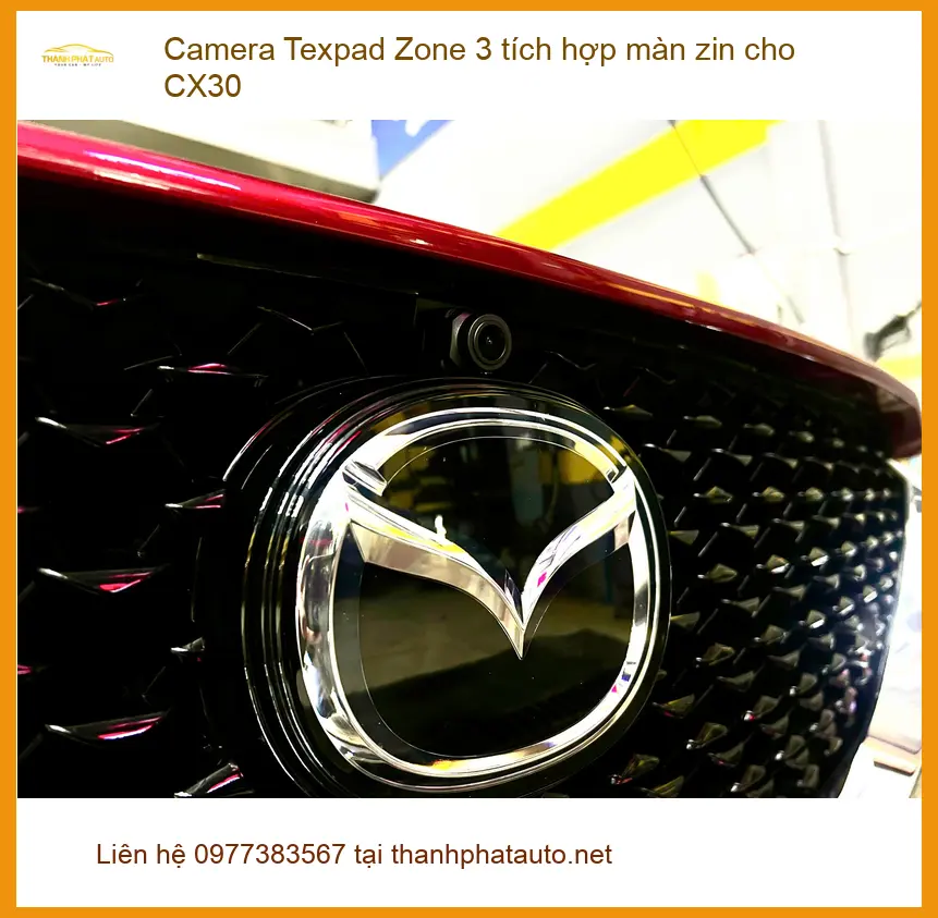Anh Tùng lắp Camera Texpad Zone 3 tích hợp màn zin cho CX30 tại Quận 9. ảnh thực tế 3