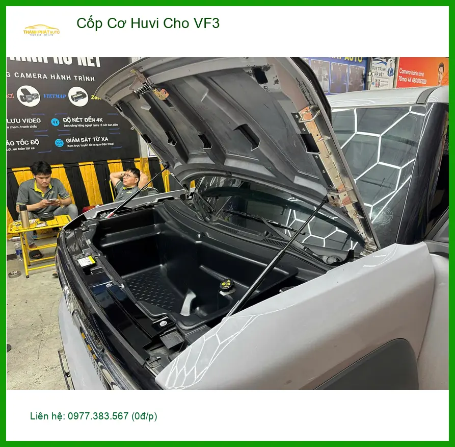 Chị Hương Lắp Cốp Cơ Huvi Cho VinFast VF3 Quận 12 để không còn loay hoay khi chất đồ