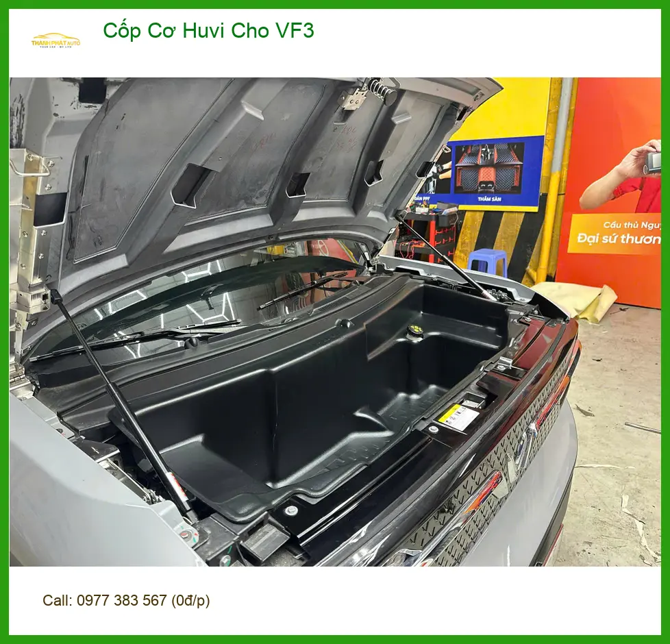 Chị Hương Lắp Cốp Cơ Huvi Cho VinFast VF3 Quận 12 để không còn loay hoay khi chất đồ ảnh thực tế 2