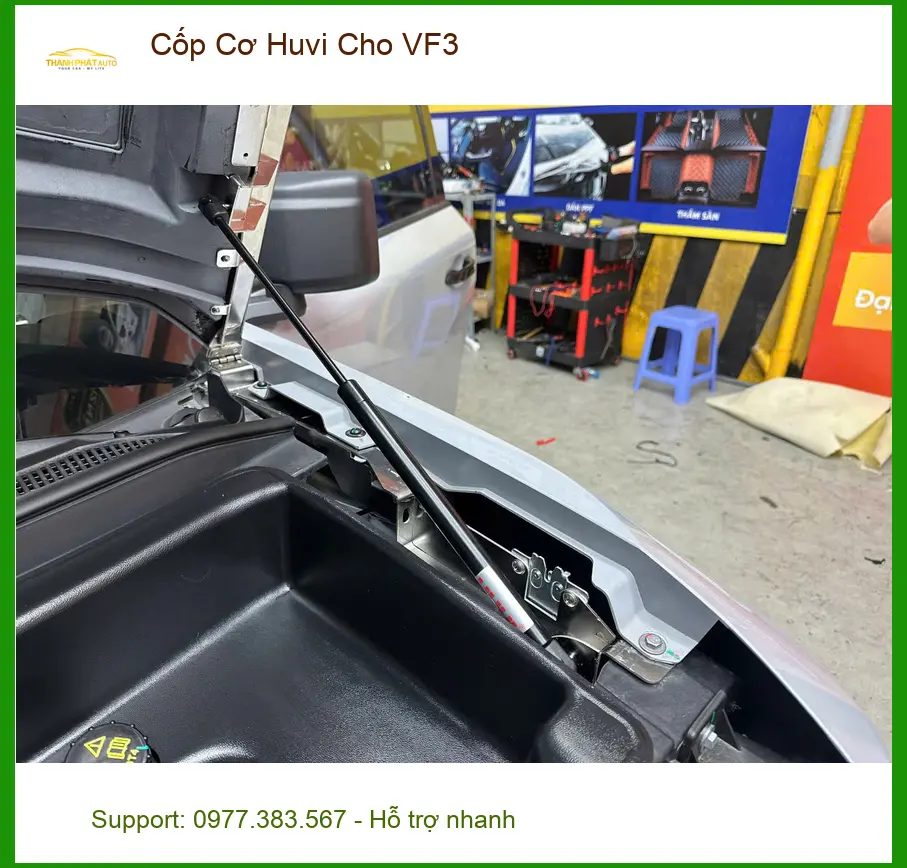 Chị Hương Lắp Cốp Cơ Huvi Cho VinFast VF3 Quận 12 để không còn loay hoay khi chất đồ ảnh thực tế 3