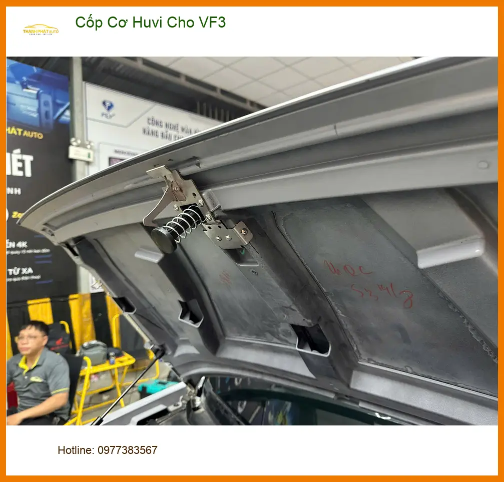Chị Hương Lắp Cốp Cơ Huvi Cho VinFast VF3 Quận 12 để không còn loay hoay khi chất đồ ảnh thực tế 4