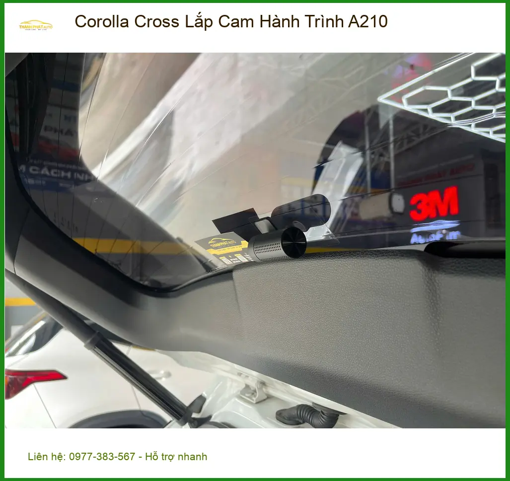 Anh Khải lắp Cam Hành Trình A210 cho Corolla Cross ở Quận 9