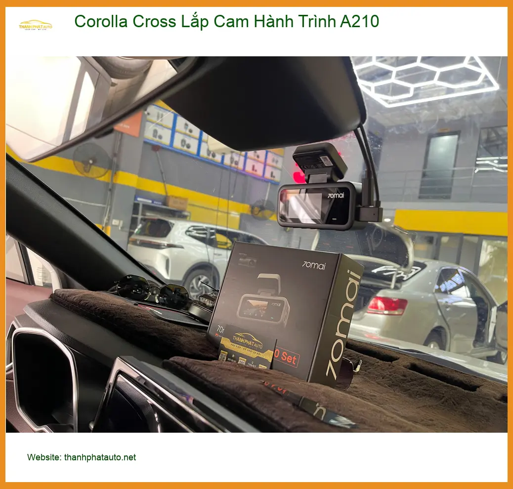 Anh Khải lắp Cam Hành Trình A210 cho Corolla Cross ở Quận 9 ảnh thực tế 2