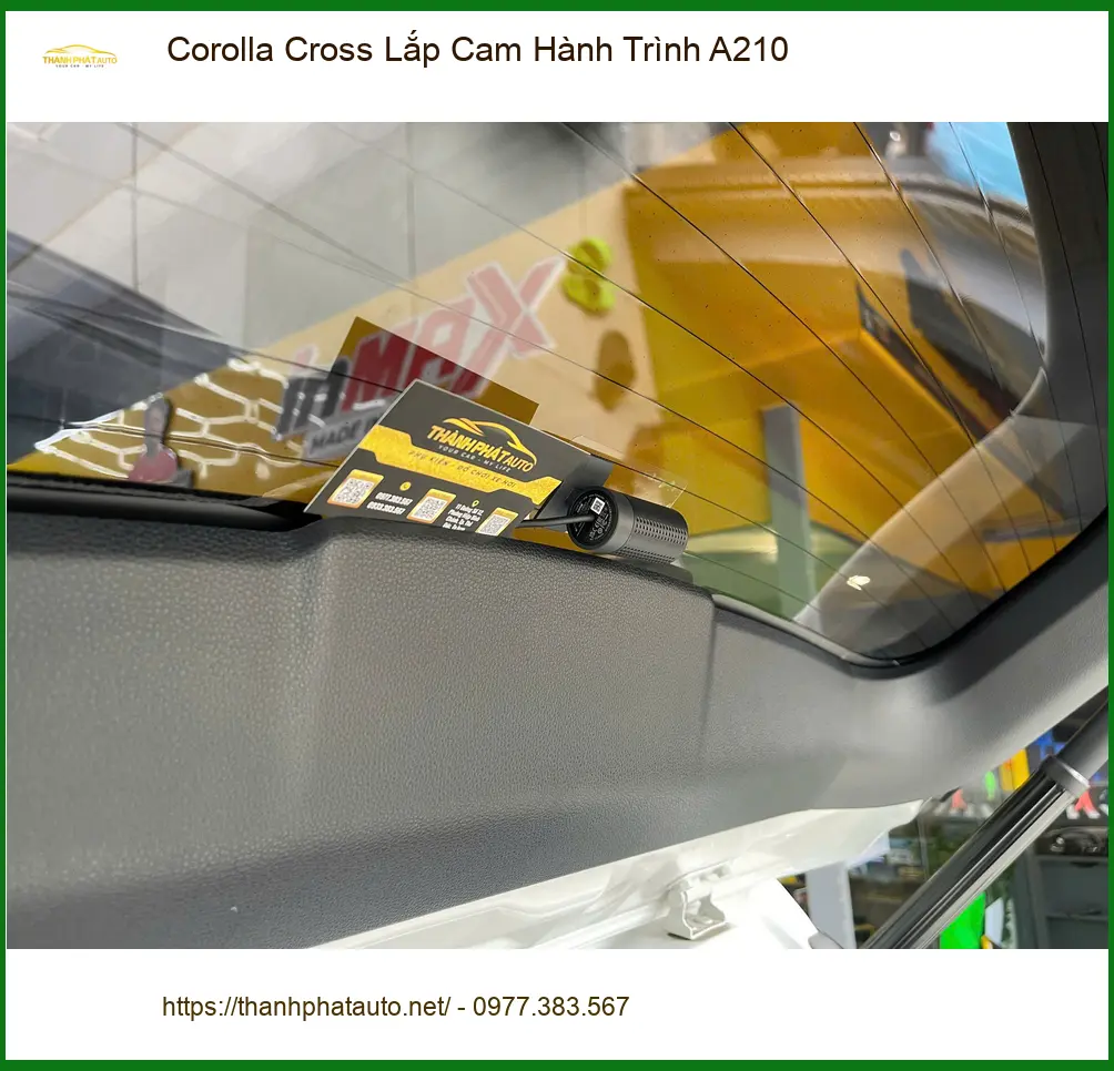 Anh Khải lắp Cam Hành Trình A210 cho Corolla Cross ở Quận 9 ảnh thực tế 3