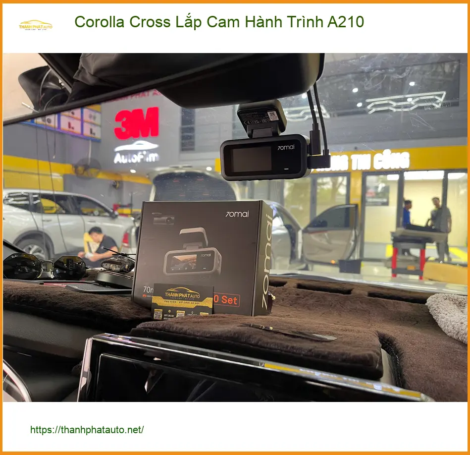 Anh Khải lắp Cam Hành Trình A210 cho Corolla Cross ở Quận 9 ảnh thực tế 4