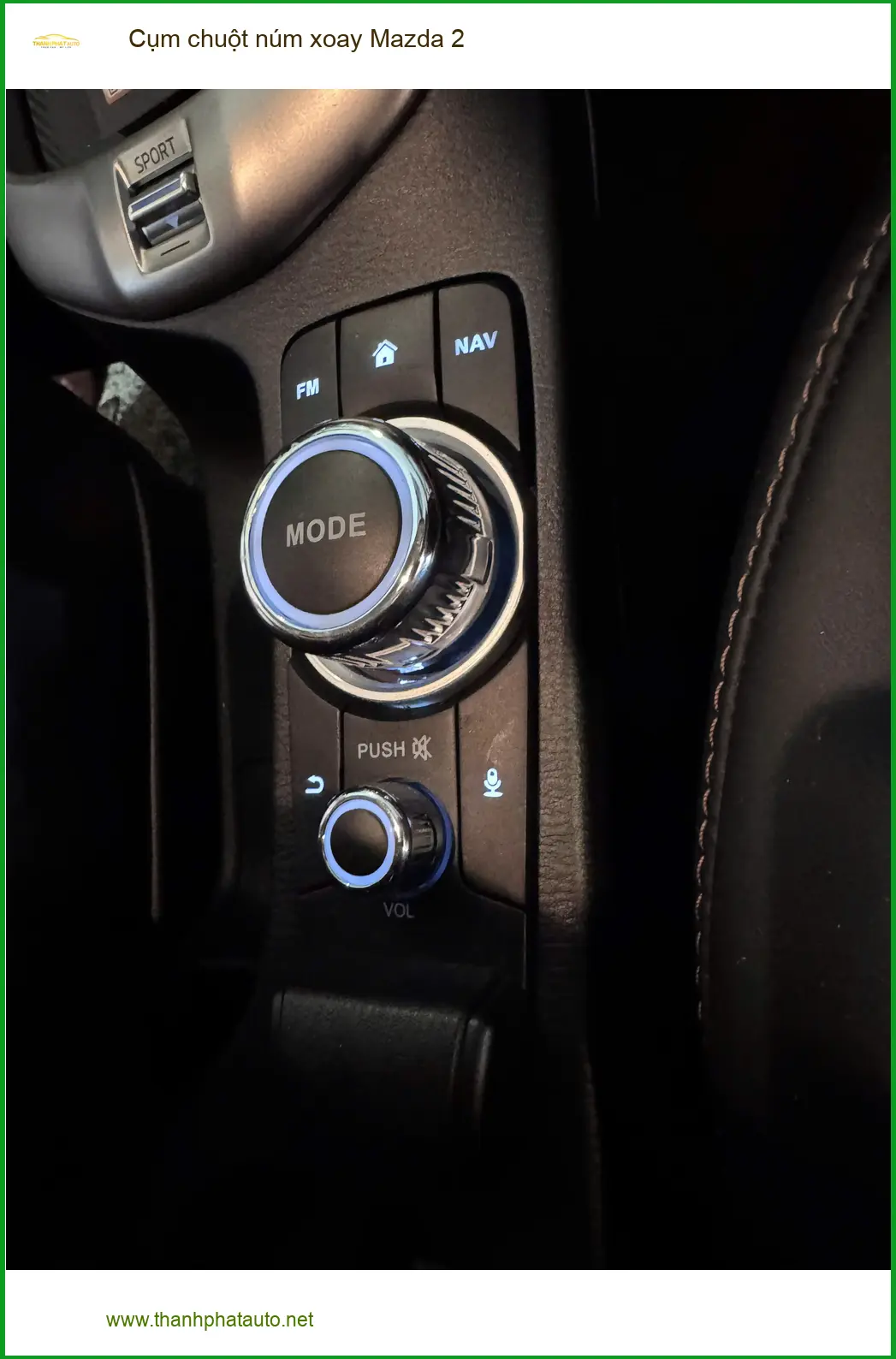 Anh Quang lắp Cụm chuột núm xoay Mazda 2 tại Quận Phú Nhuận khi núm xoay bị trượt