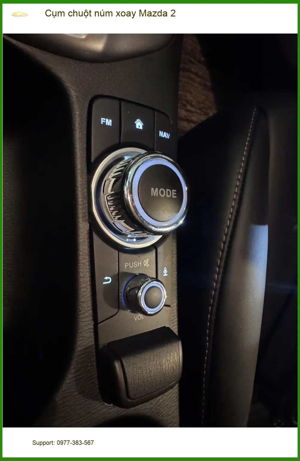 Anh Quang lắp Cụm chuột núm xoay Mazda 2 tại Quận Phú Nhuận khi núm xoay bị trượt ảnh thực tế 2
