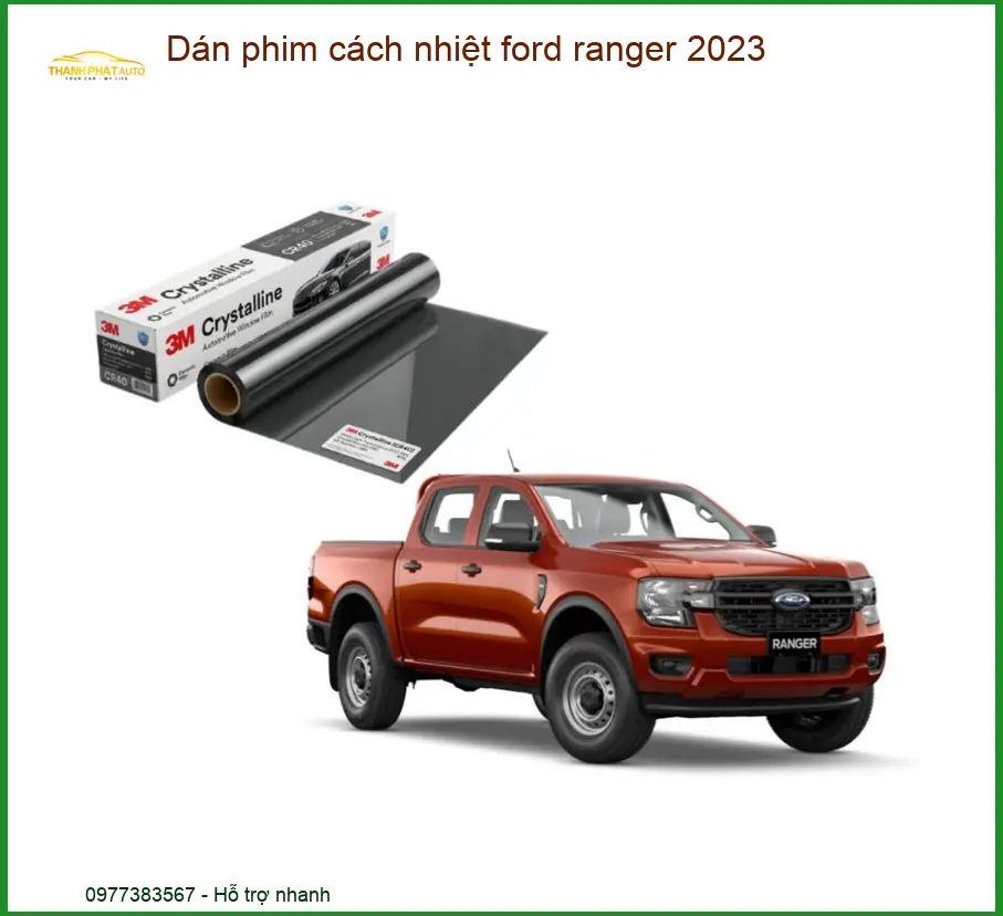 Dán Phim Cách Nhiệt Ford Ranger 2023 - Địa Chỉ Lắp Đặt Chính Hãng TPHCM
