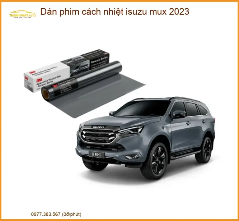Dán Phim Cách Nhiệt Isuzu Mu-X 2023 - Nơi Gắn Chính Hãng TPHCM