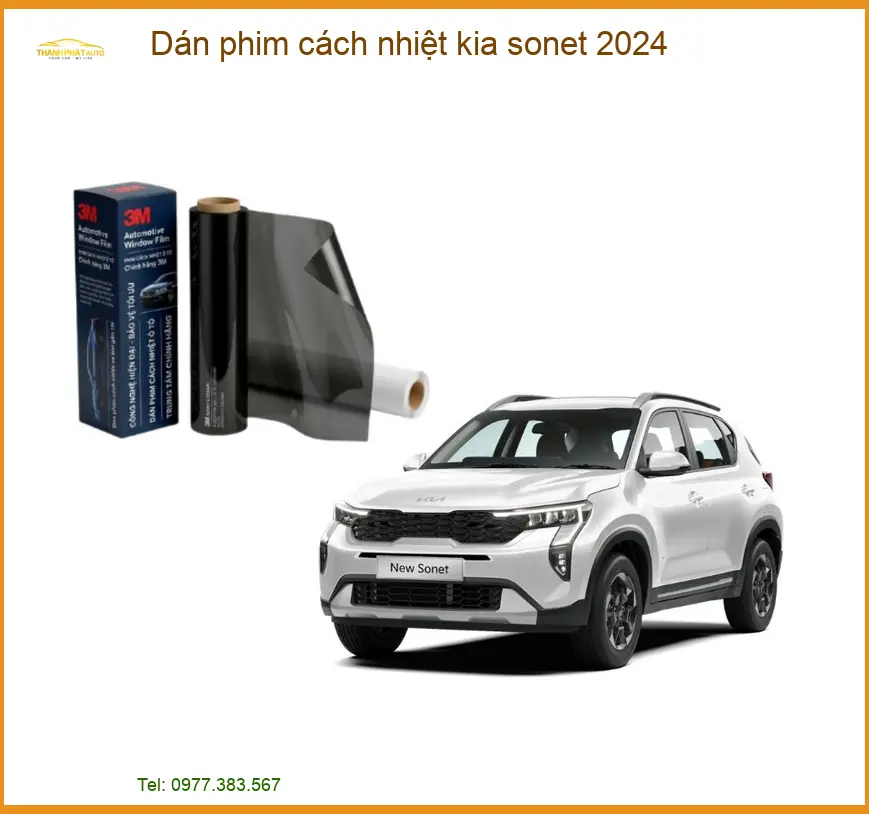 Dán Phim Cách Nhiệt Kia Sonet 2024 - Trung Tâm Thi Công Uy Tín TPHCM