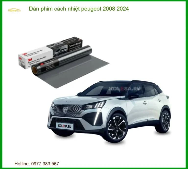 Dán Phim Cách Nhiệt Peugeot 2008 2024 - Địa Chỉ Lắp Đặt Uy Tín TPHCM
