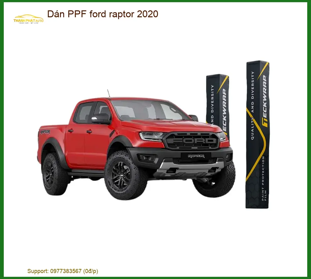Dán PPF Bảo Vệ Sơn Xe Ford Raptor 2020 - Địa Chỉ Thi Công Chính Hãng TPHCM