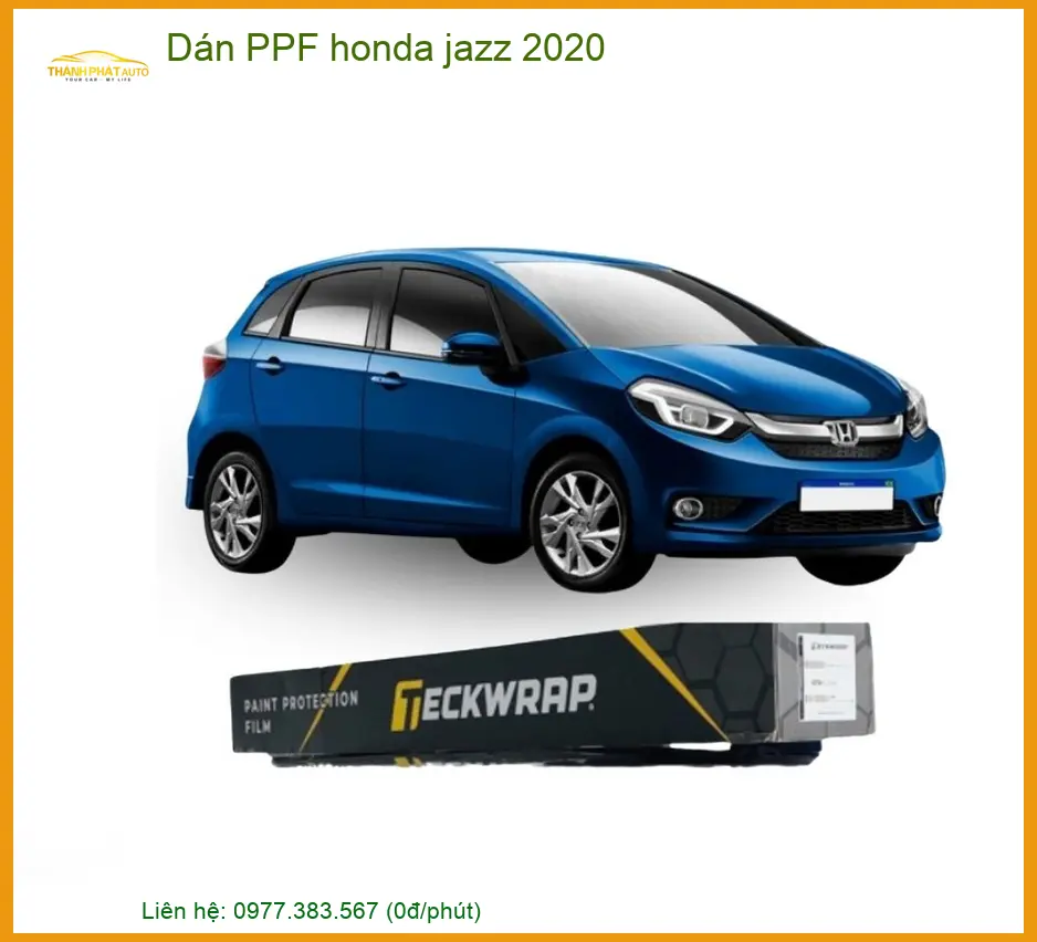 Dán PPF Honda Jazz 2020 Cao Cấp - Địa Chỉ Thi Công Uy Tín TPHCM