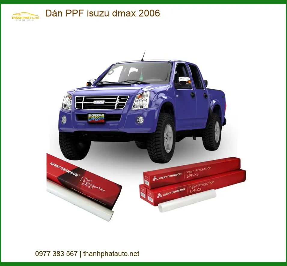 Dán PPF Isuzu D-Max 2006 - Nơi Thi Công Phim Bảo Vệ Sơn Uy Tín TPHCM