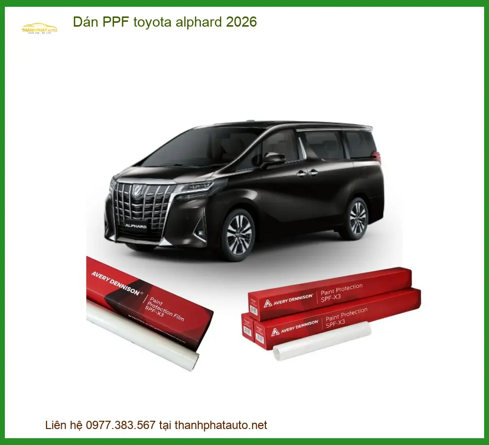 Dán PPF Toyota Alphard 2026 - Địa Chỉ Lắp Đặt Chính Hãng Giá Tốt TPHCM
