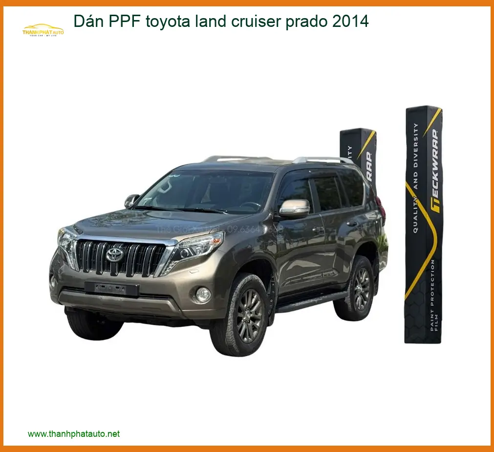 Dán PPF Toyota Land Cruiser Prado 2014 - Địa Chỉ Lắp Đặt Uy Tín TPHCM