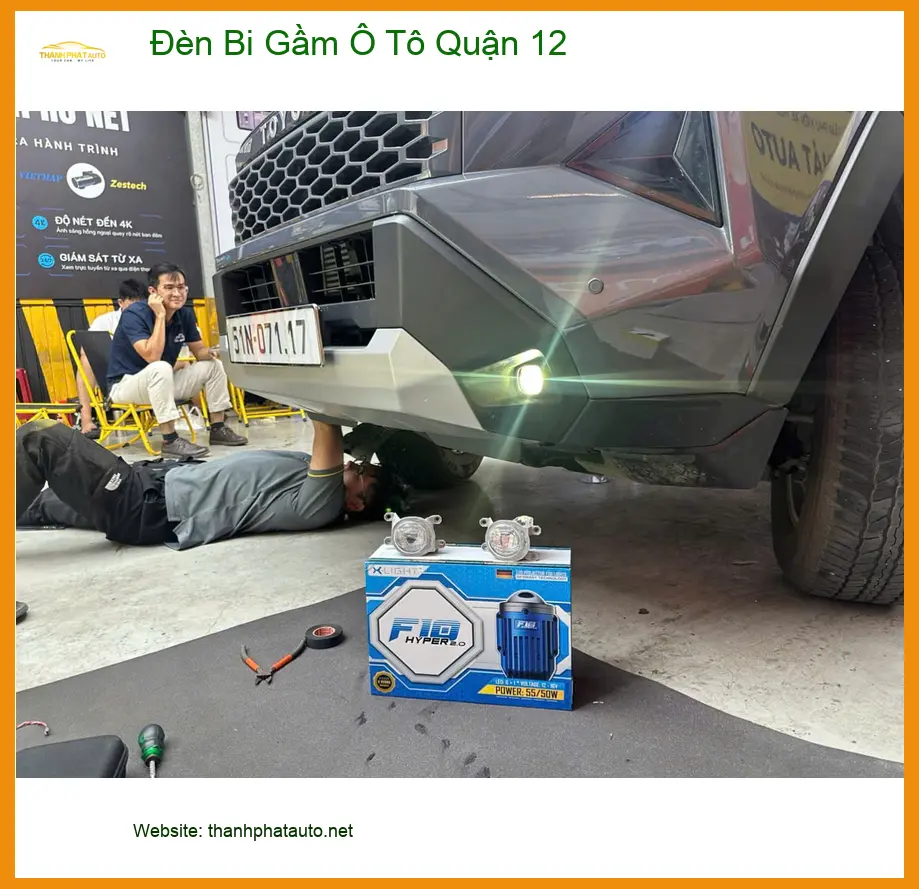Anh Long lắp đèn bi gầm ô tô cho Honda HR-V tại Quận 12 để cải thiện tầm nhìn ban đêm ảnh thực tế 3