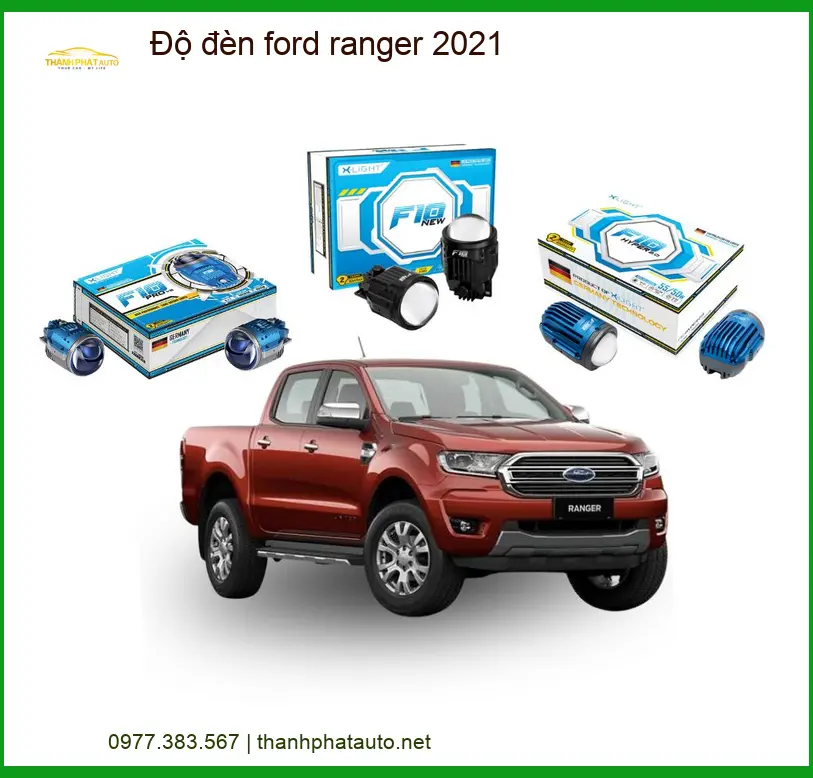 Độ Đèn Ford Ranger 2021 - Trung Tâm Nâng Cấp Chính Hãng TPHCM