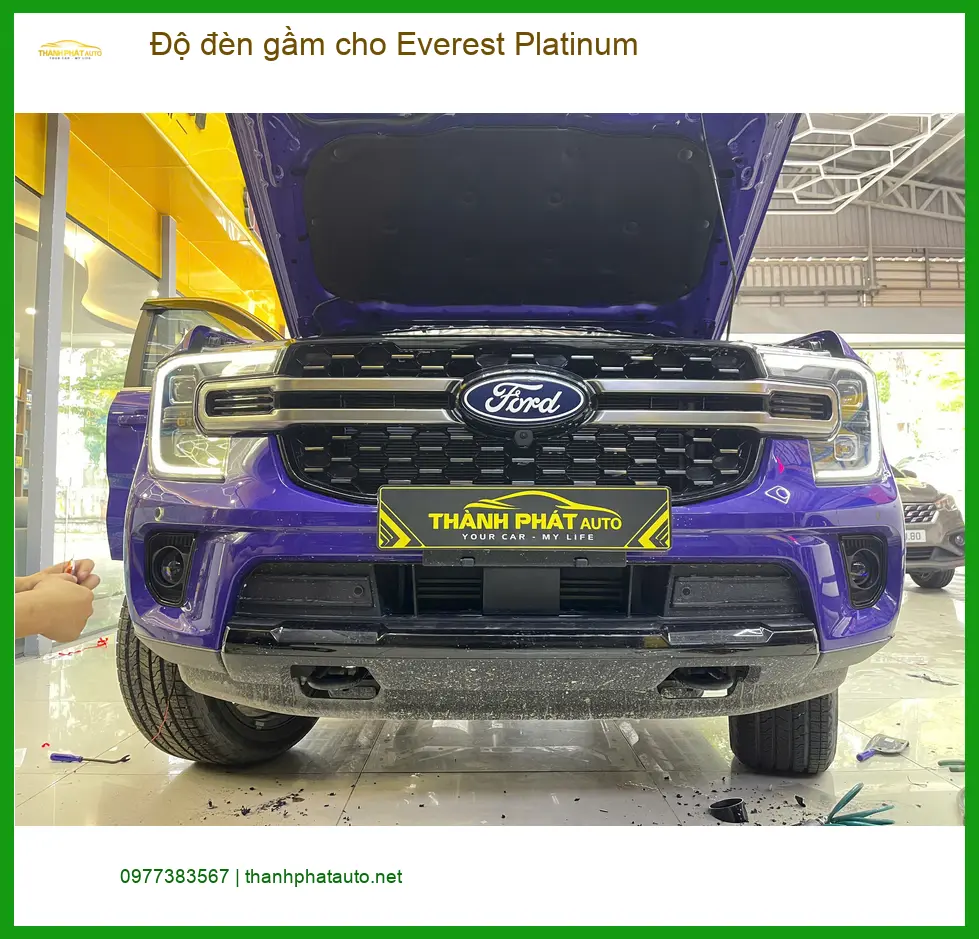 Chú Sáu độ đèn gầm cho Everest Platinum Quận 9 vì đèn zin không đủ sáng ảnh thực tế 2