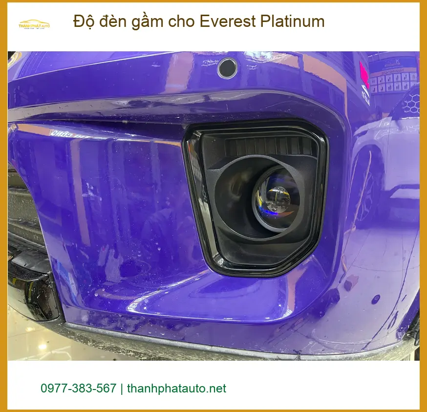 Chú Sáu độ đèn gầm cho Everest Platinum Quận 9 vì đèn zin không đủ sáng ảnh thực tế 3