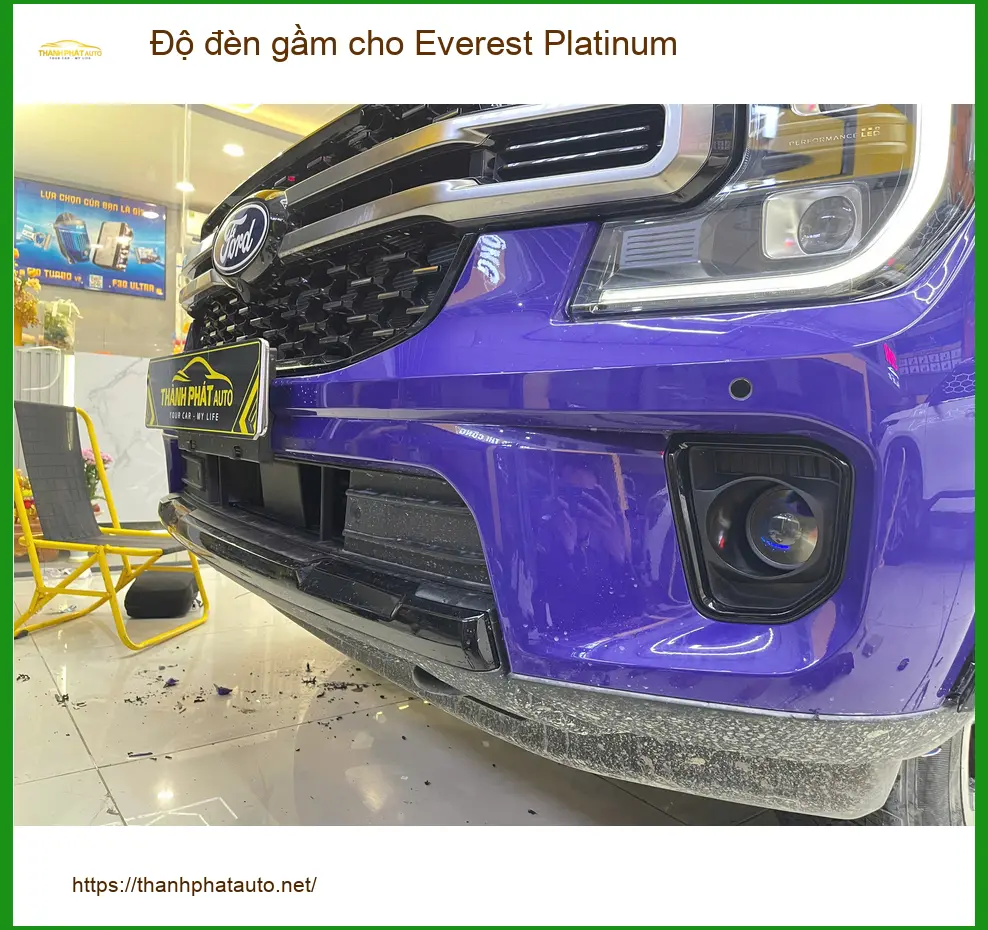 Chú Sáu độ đèn gầm cho Everest Platinum Quận 9 vì đèn zin không đủ sáng ảnh thực tế 5