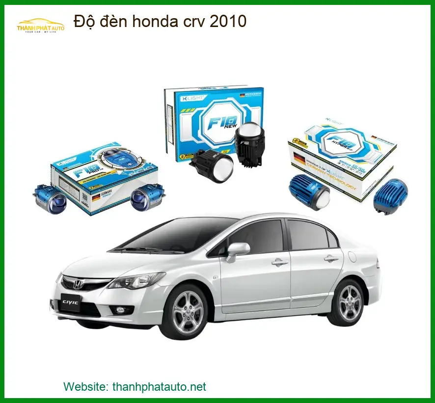 Độ Đèn Pha LED Honda CRV 2010 - Địa Chỉ Lắp Đặt Chính Hãng TPHCM
