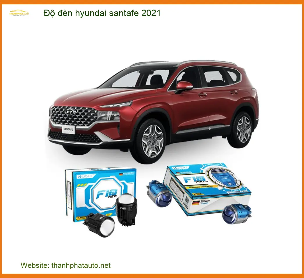 Độ Đèn Hyundai SantaFe 2021 - Địa Chỉ Lắp Đặt Chính Hãng TPHCM