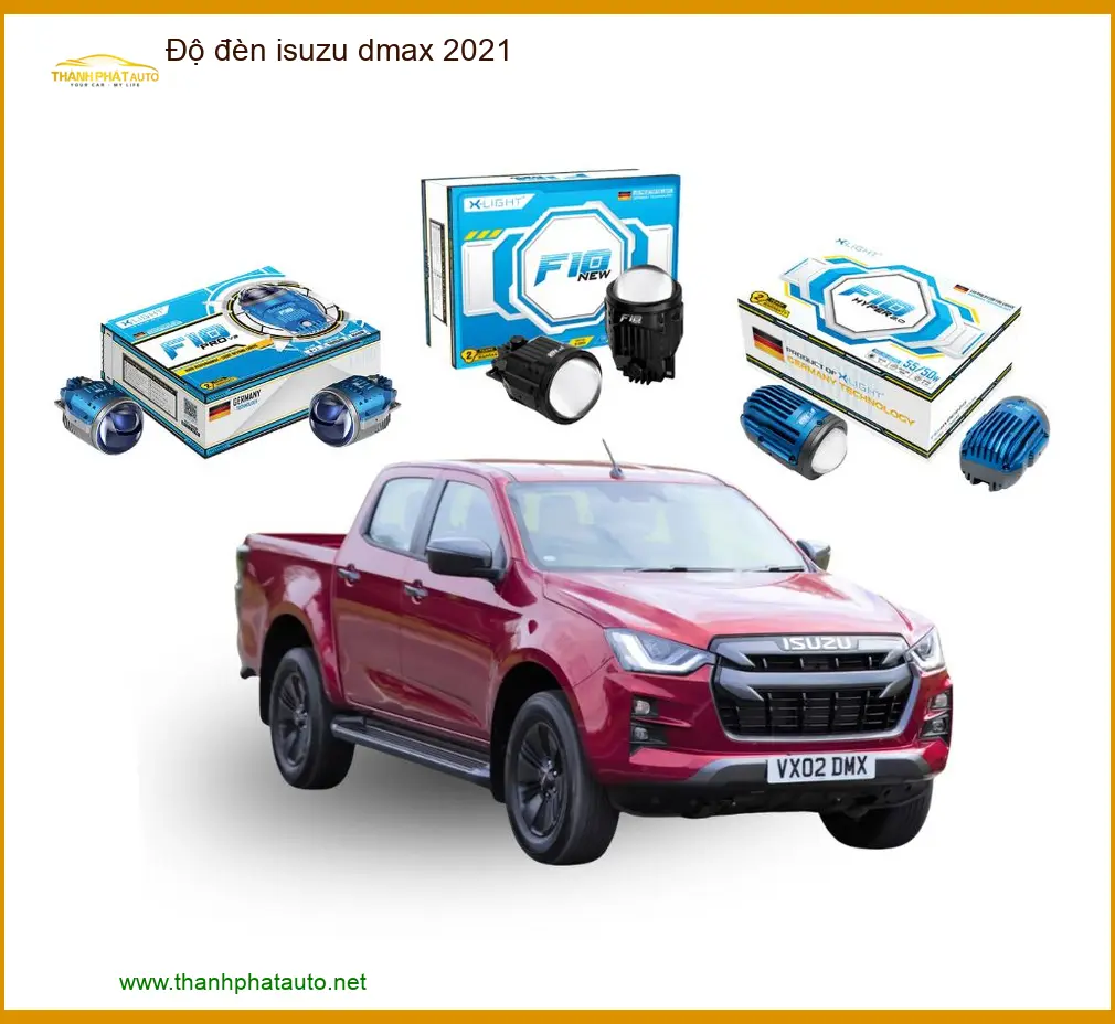 Độ Đèn Bi LED Tăng Sáng Isuzu Dmax 2021 - Địa Chỉ Lắp Đặt Uy Tín TPHCM