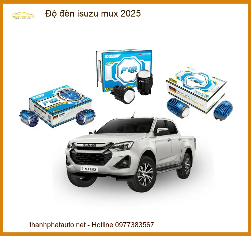Độ Đèn Isuzu MU-X 2025 - Địa Chỉ Lắp Đặt Chính Hãng Giá Tốt TPHCM