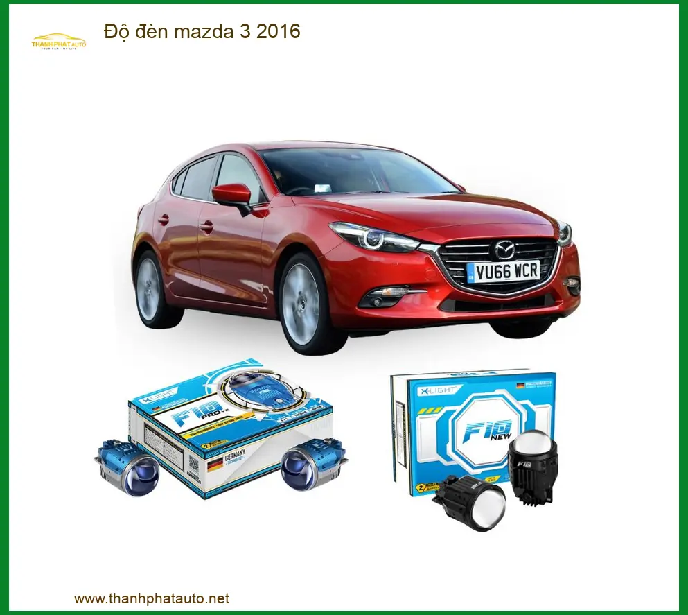 Độ đèn Mazda 3 2016 - Trung Tâm Độ Đèn Chính Hãng TPHCM