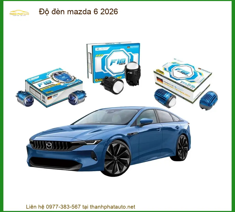 Độ Đèn Bi Xenon LED Laser Mazda 6 2026 - Địa Chỉ Lắp Đặt Chính Hãng TPHCM