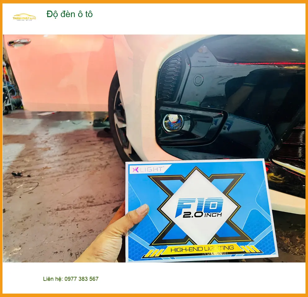 Chị Linh độ đèn ô tô Hyundai Kona tại Quận Gò Vấp vì đèn zin quá yếu khi đi đêm ảnh thực tế 5