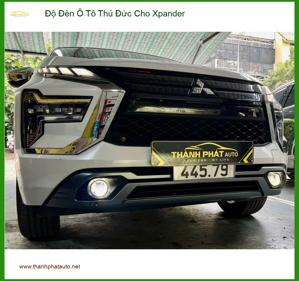 Anh Minh độ đèn ô tô Xpander tại Thủ Đức vì đèn zin không đủ sáng khi đi xa ảnh thực tế 3