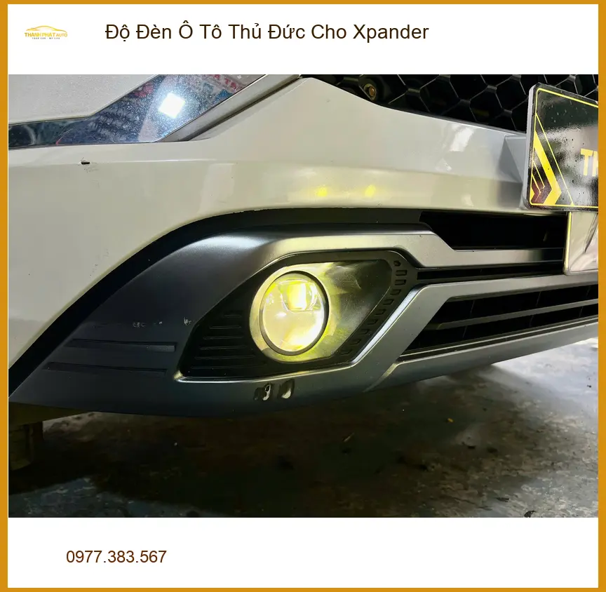Anh Minh độ đèn ô tô Xpander tại Thủ Đức vì đèn zin không đủ sáng khi đi xa ảnh thực tế 4