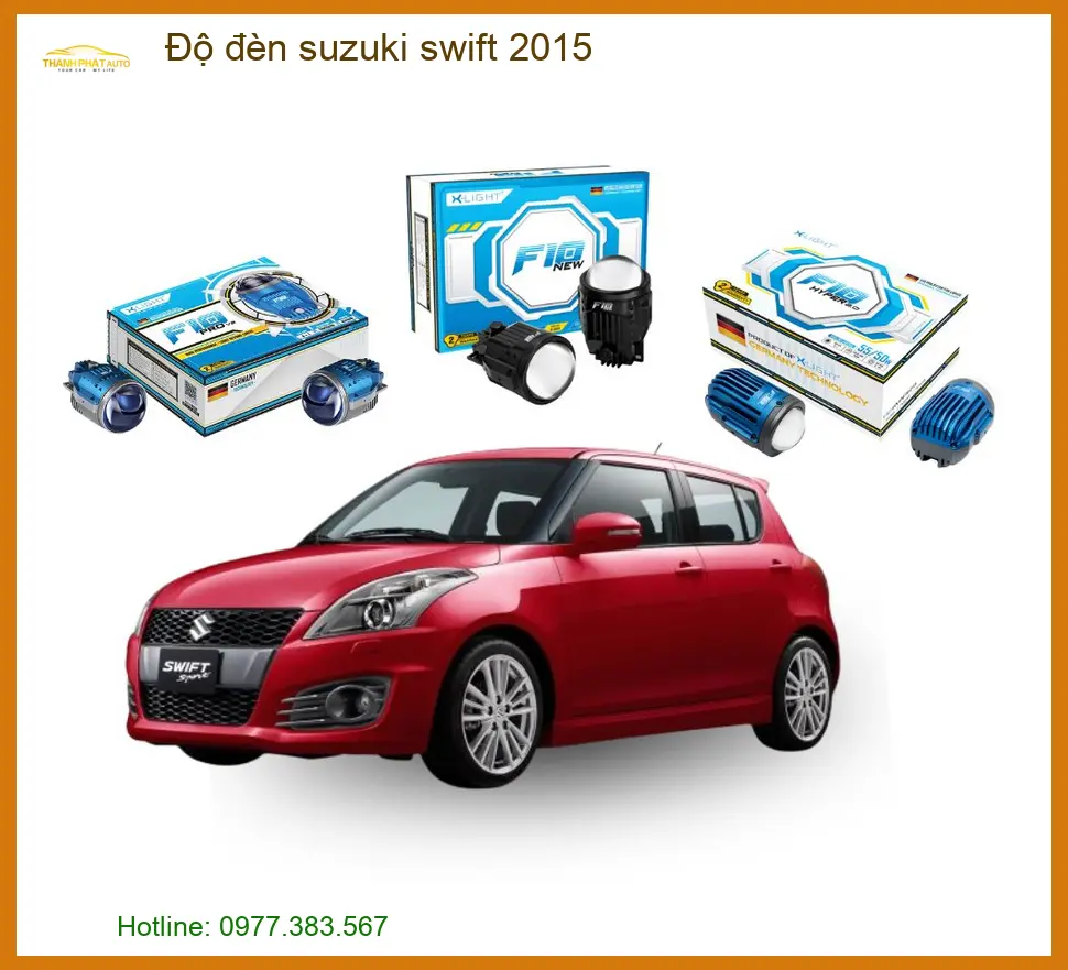 Độ đèn Suzuki Swift 2015 - Địa Chỉ Lắp Đặt Uy Tín TPHCM