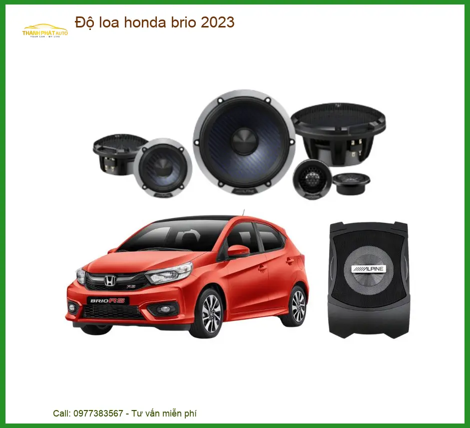 Độ loa Honda Brio 2023 - Địa Chỉ Lắp Đặt Chính Hãng TPHCM