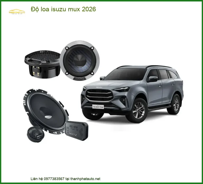 Độ Loa Isuzu MUX 2026 - Địa Chỉ Nâng Cấp Chính Hãng TPHCM