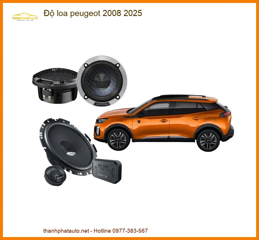 Độ Loa Peugeot 2008 2025 - Địa Chỉ Độ Loa Ô Tô Chính Hãng, Uy Tín TPHCM