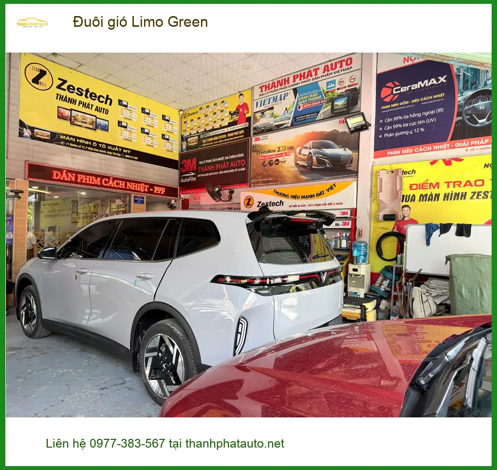 Chị Thảo lắp đuôi gió Limo Green cho Hyundai Creta tại Cần Giờ