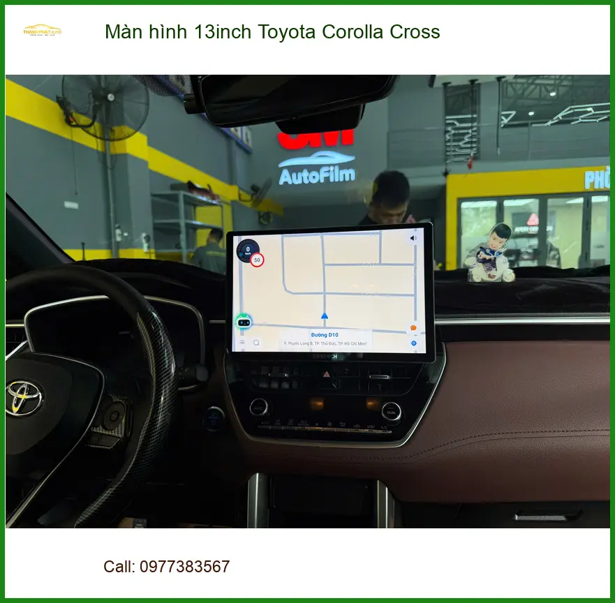 Anh Tùng lắp Màn hình 13inch Toyota Corolla Cross Quận Gò Vấp màn zin nhỏ ảnh thực tế 4