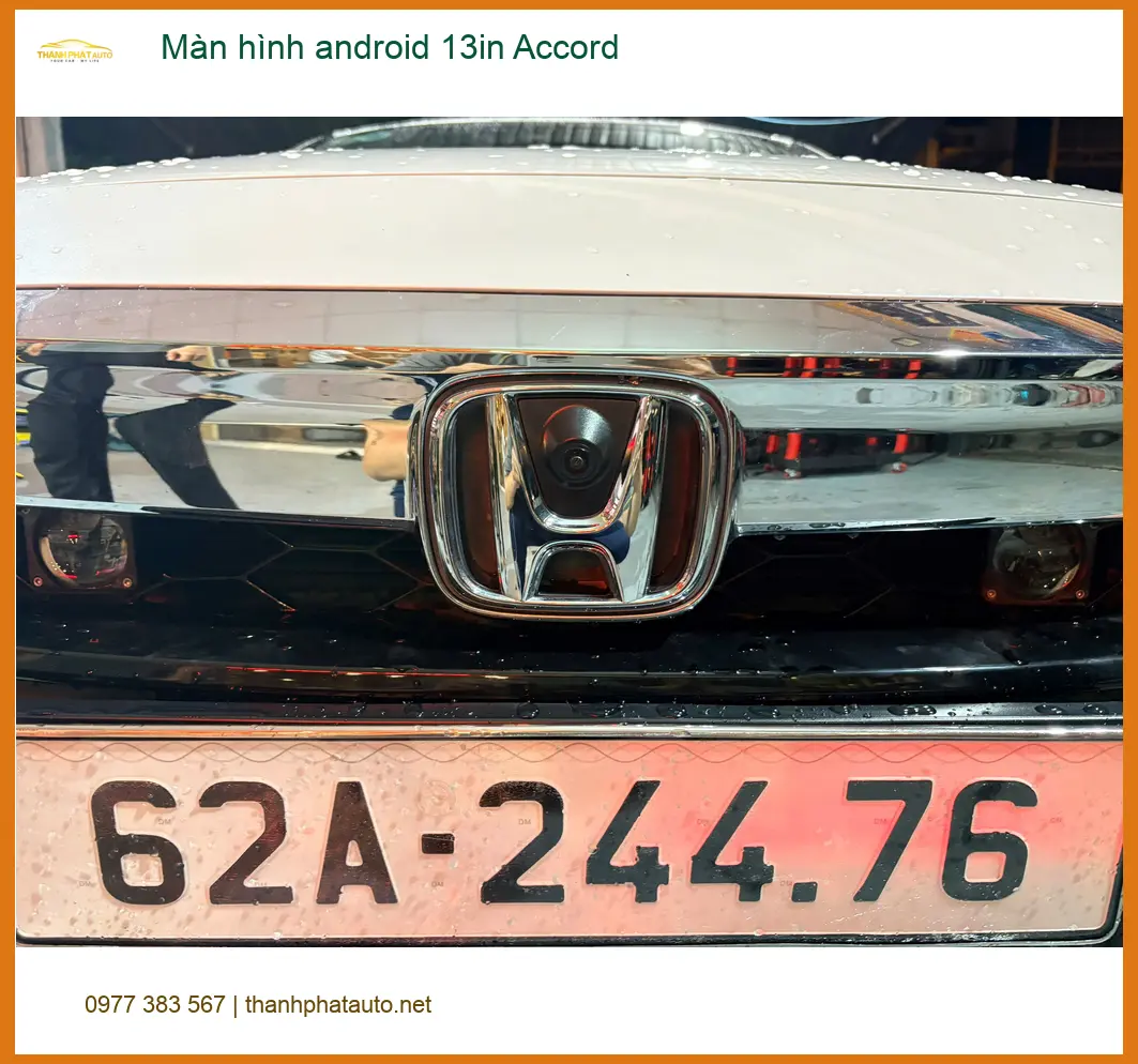 Chị Phương lắp màn hình Android 13in cho Accord ở Gò Vấp ảnh thực tế 3