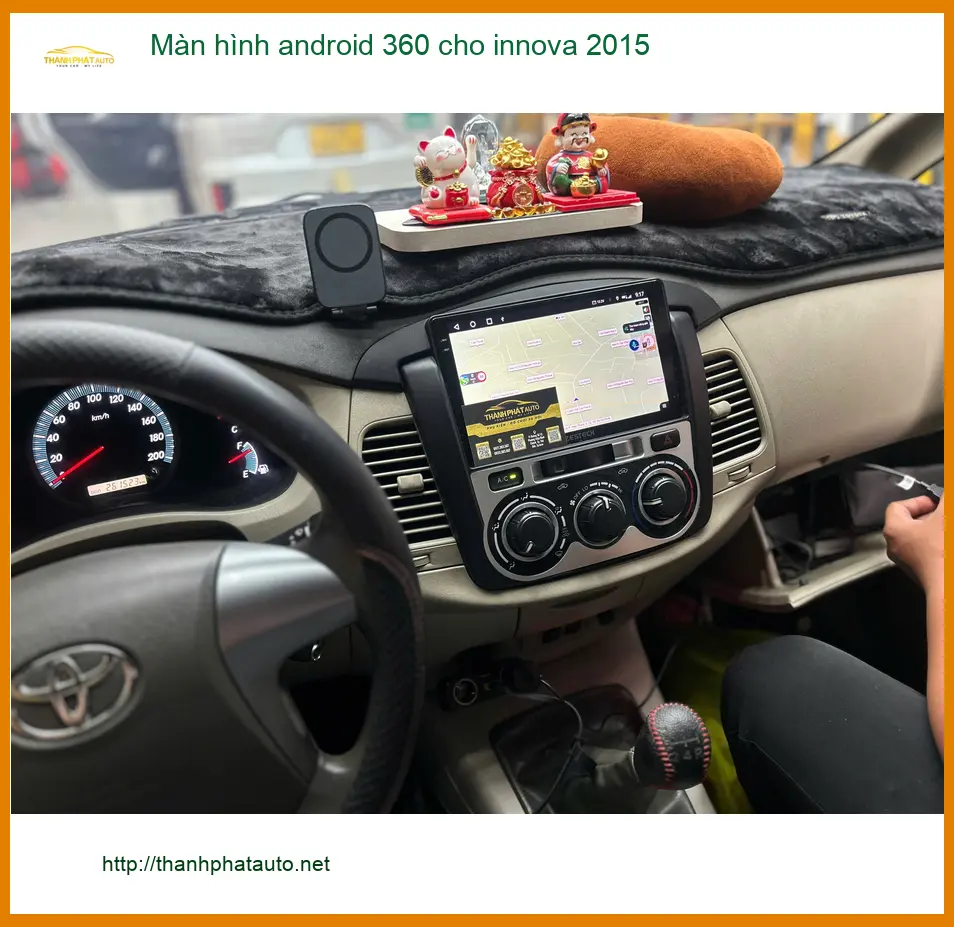 Anh Hưng lắp màn hình Android 360 Innova 2015 Quận 1 vì màn zin quá cũ ảnh thực tế 2