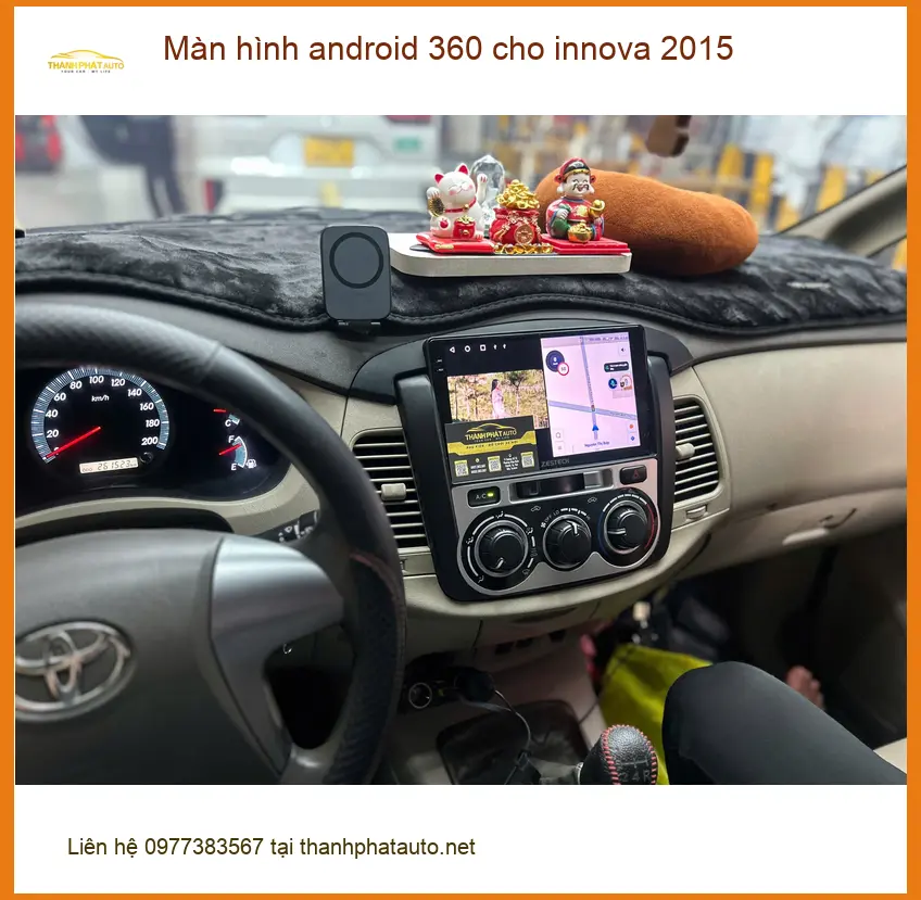 Anh Hưng lắp màn hình Android 360 Innova 2015 Quận 1 vì màn zin quá cũ ảnh thực tế 3