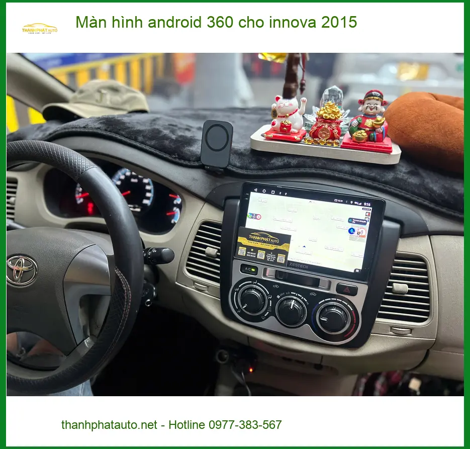 Anh Hưng lắp màn hình Android 360 Innova 2015 Quận 1 vì màn zin quá cũ ảnh thực tế 5